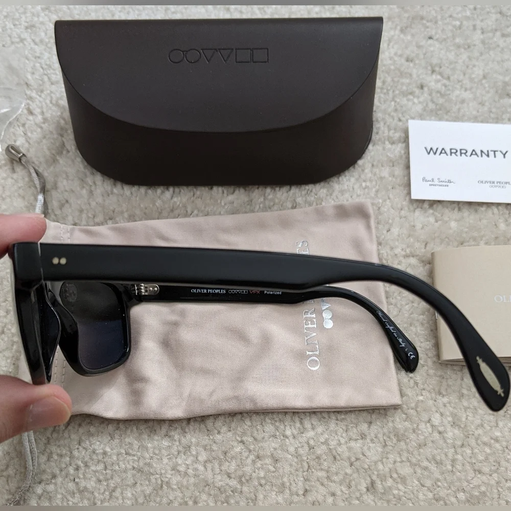 Oliver Peoples polarized black sunglasses